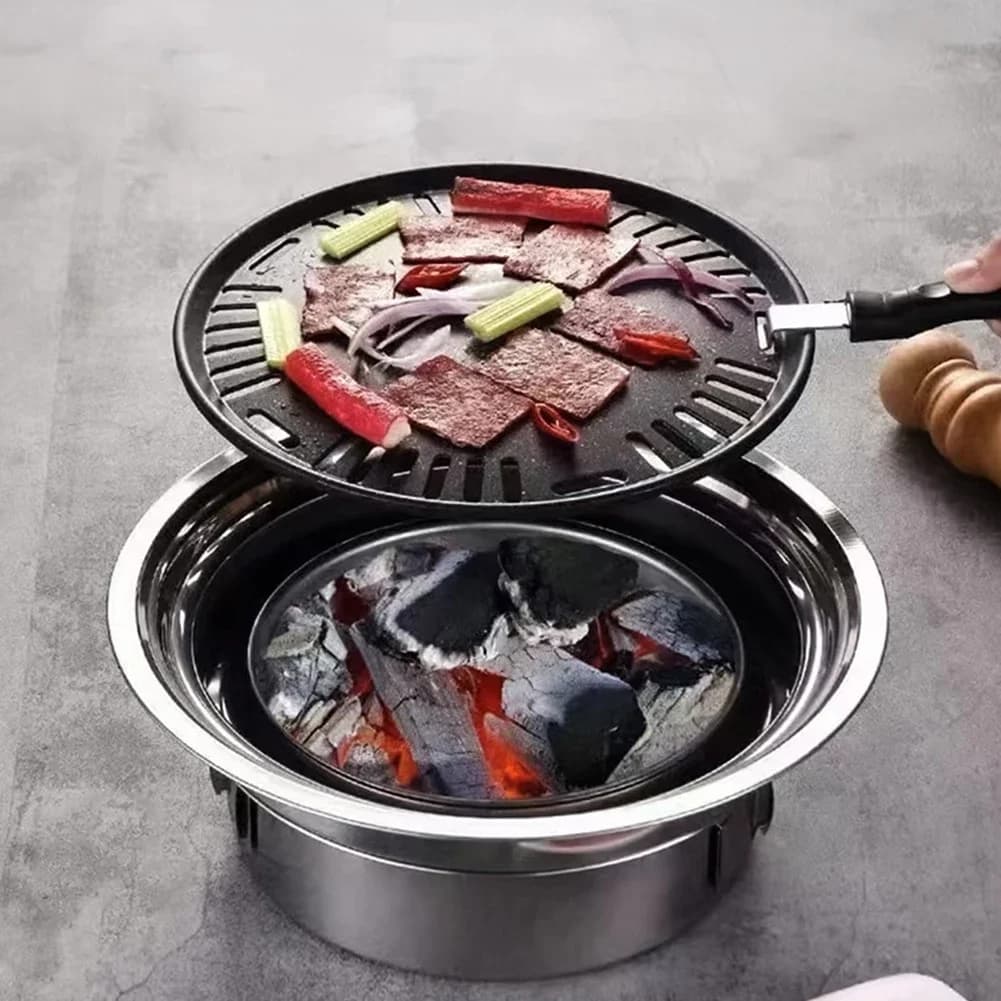Stainless Steel BBQ Grate Lifter Crowbar