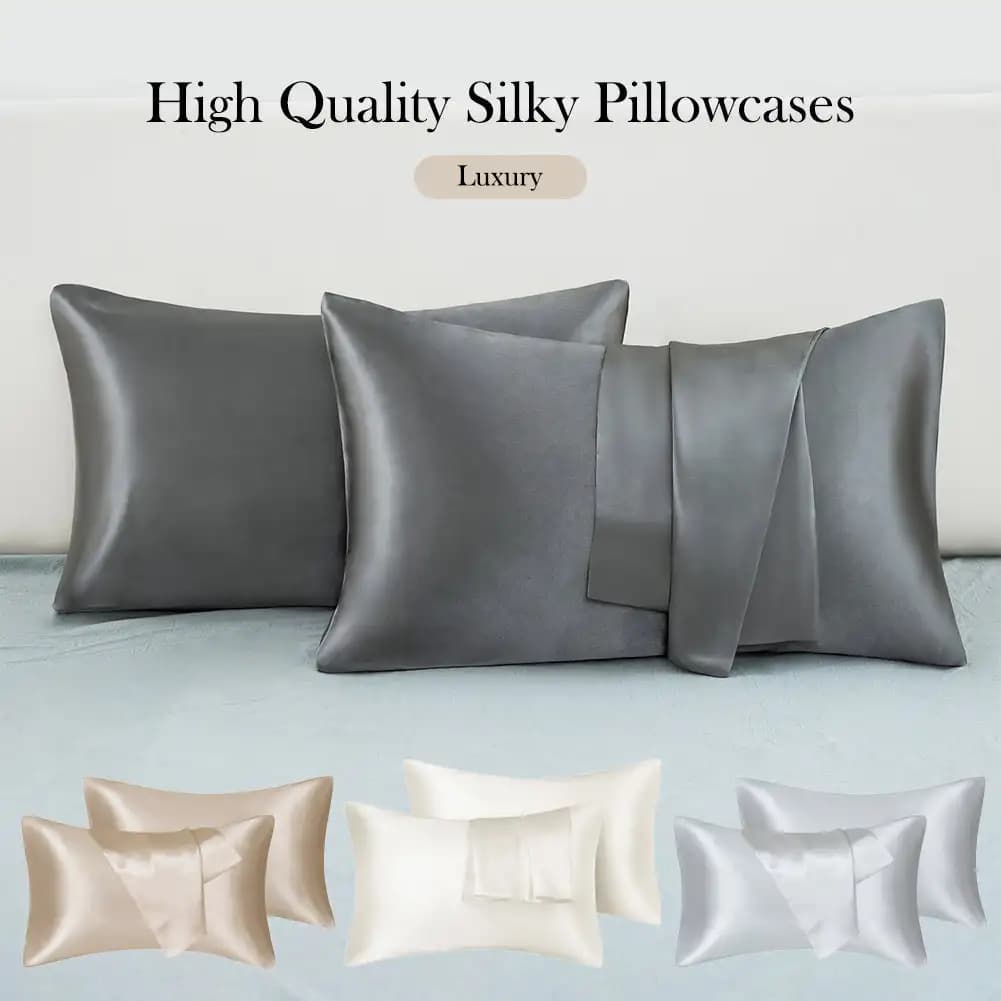Queen Satin Pillowcase Set