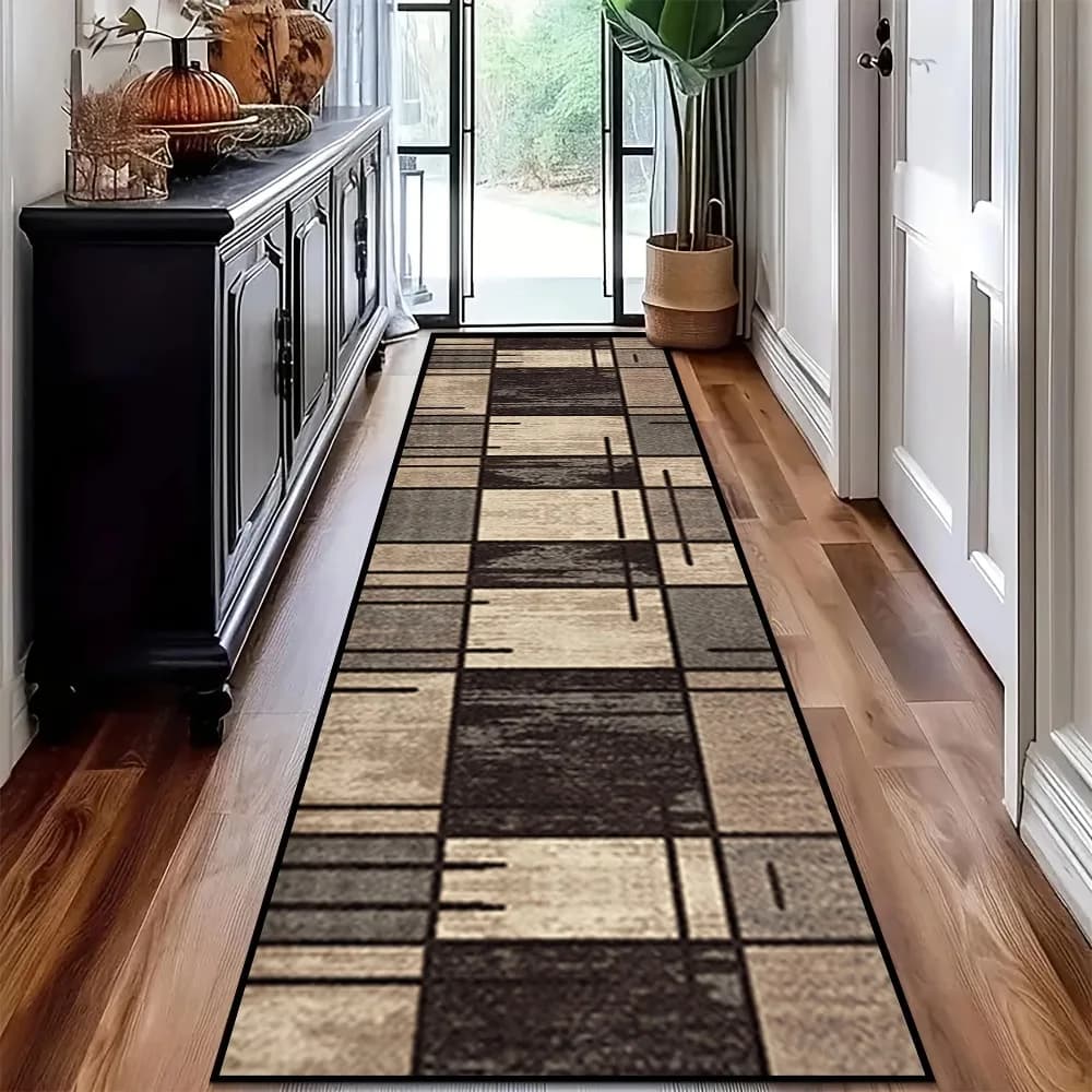 Modern Geometric Abstract Floor Mat