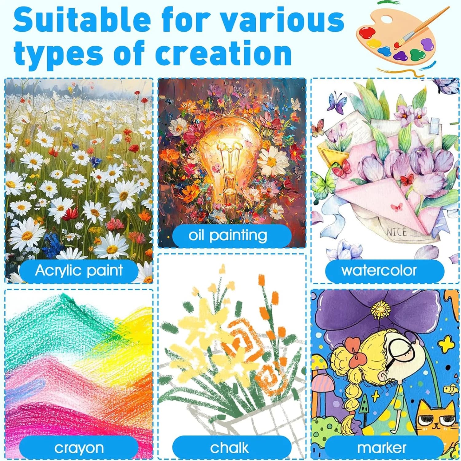 Canvas Board Painting Set