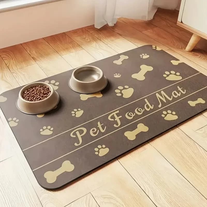 Pet Bowl Absorbent Nonslip Mat