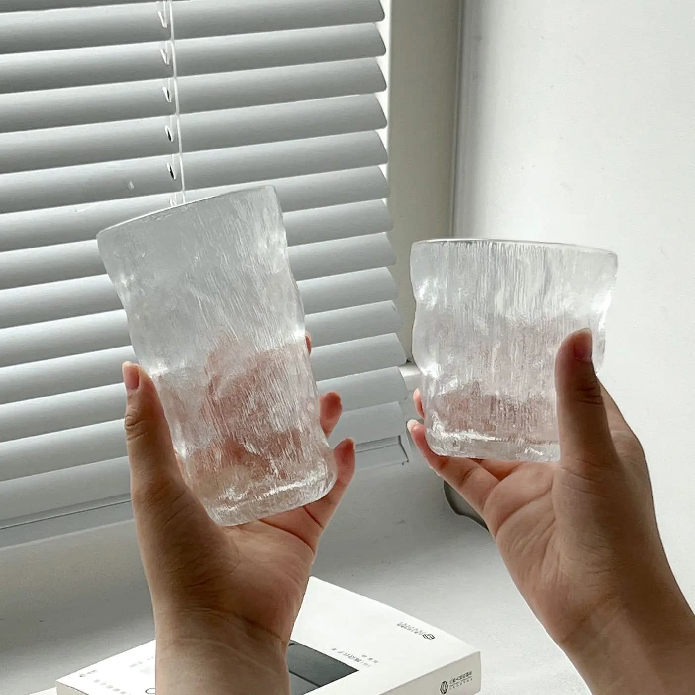 Glacier Pattern Drinking Glass