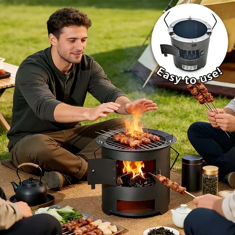 Portable Charcoal Camping Grill