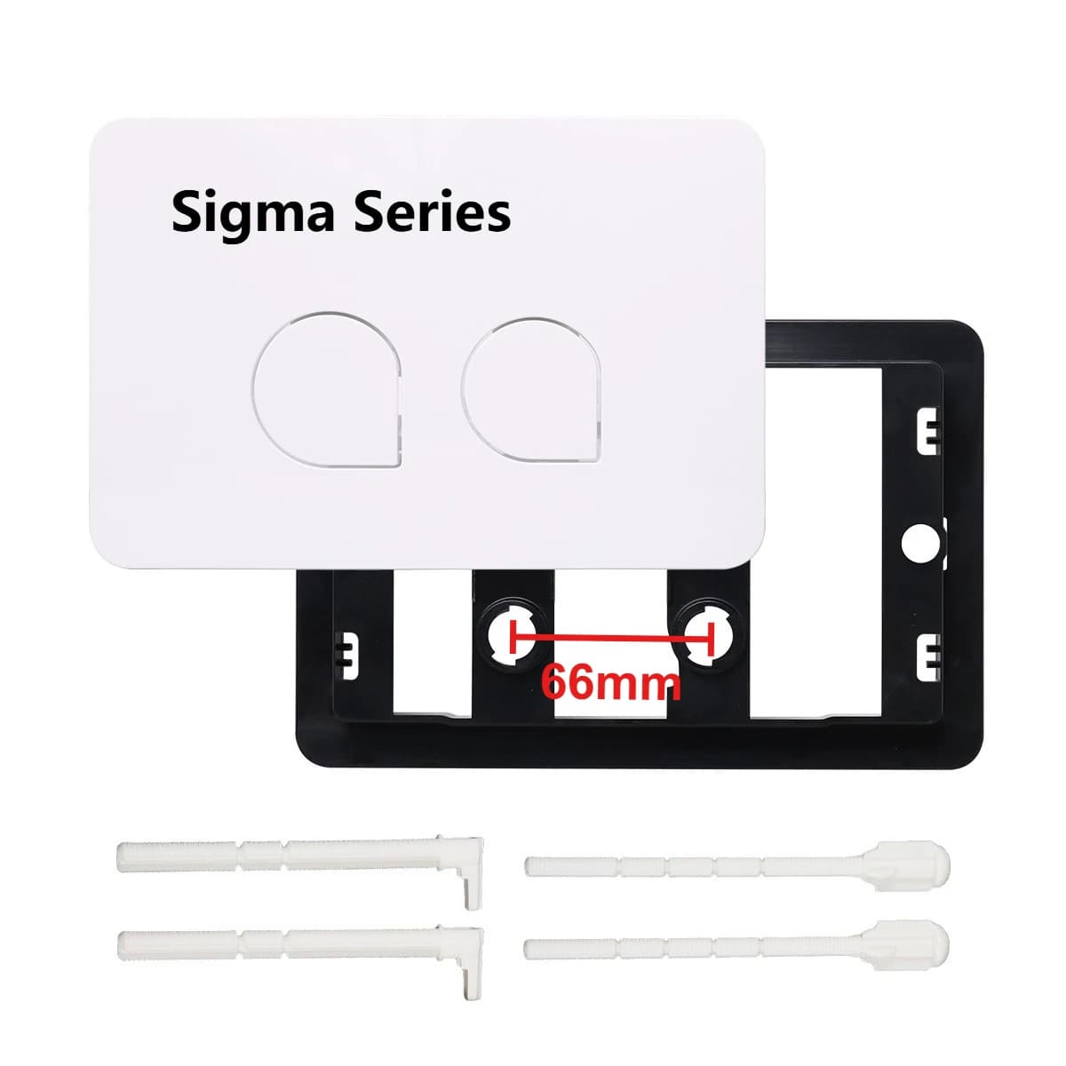 Delta 21 Toilet Plate , Dual Flush Toilet Pannel for Geberi-t Delta 50, Sigma01/ 20/ 30/ 50/ 60 Conceal Cistern Flushing Button