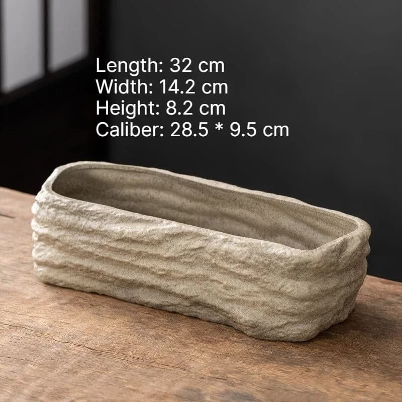 Ceramic Stone Texture Flower Pot