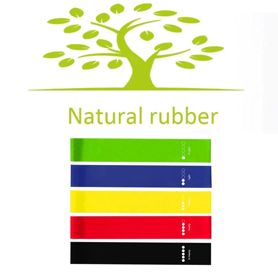 5-Level Resistance Bands Set for Yoga Pilates Home Gym Exercise Fitness Sport Elastic Rubber Bands for Workout Gym Accessories