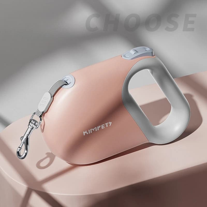 Retractable Dog Leash with Reflective Strips