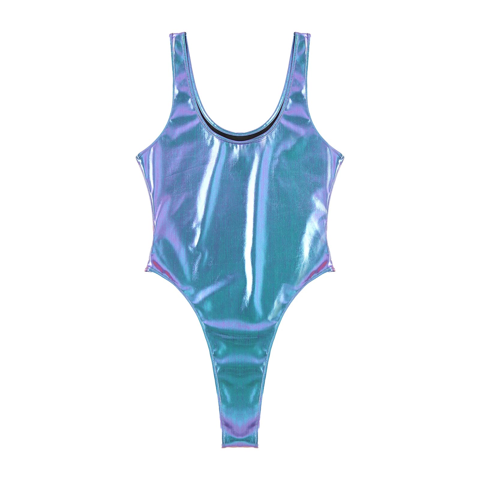 Women's Sleeveless One-Piece High-Cut Swimsuit