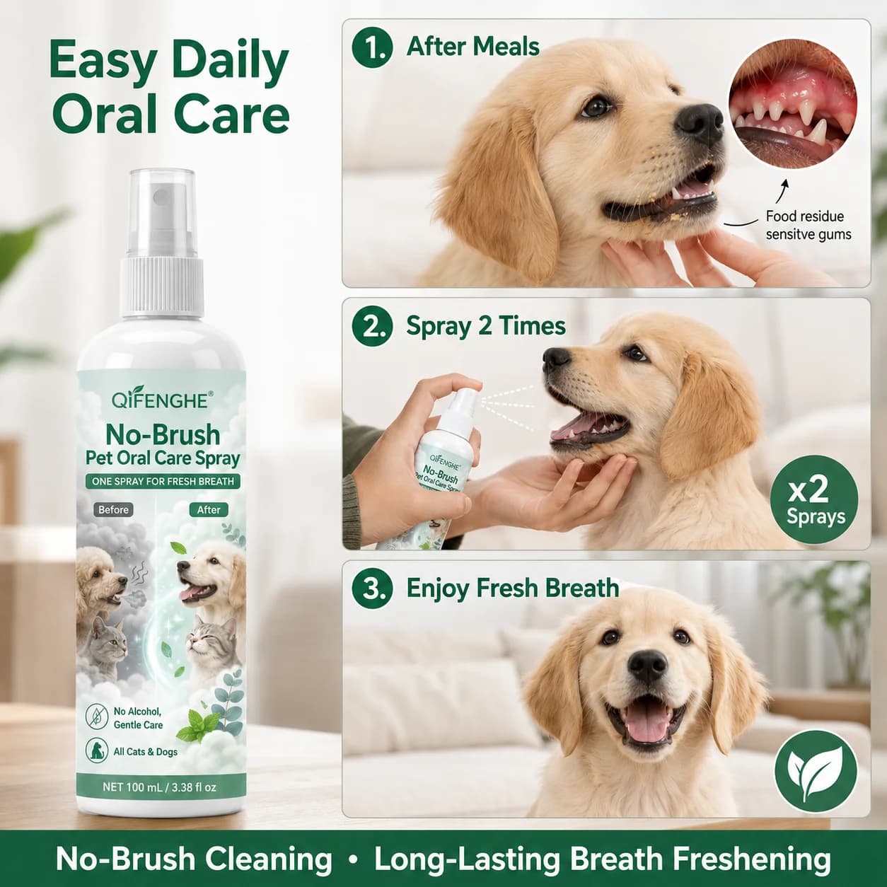 No-Brush Pet Dental Spray