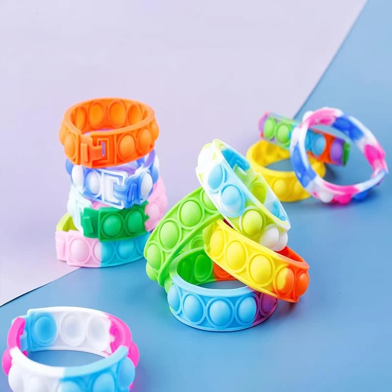 Pop Fidget Bracelets Bulk Party Favors