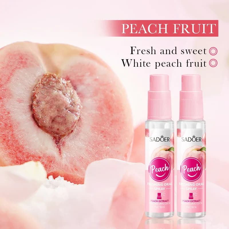 Mint and Peach Breath Freshening Spray