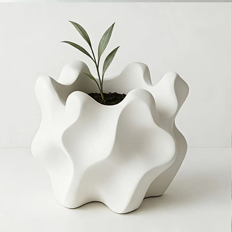 Modern Retro Geometric Indoor Outdoor Planter