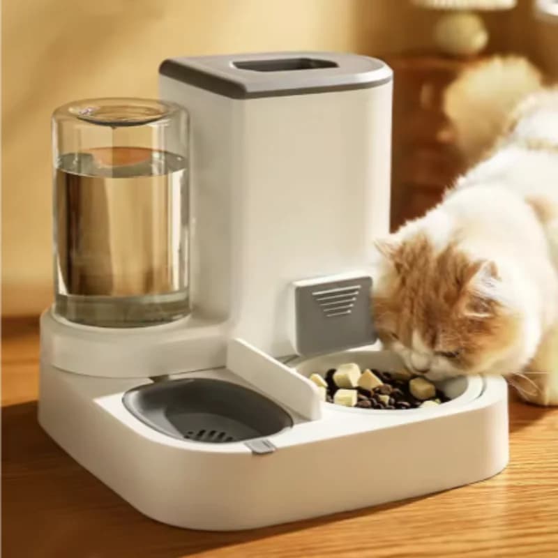 Cat and Dog Dual Feeding Water Bowl