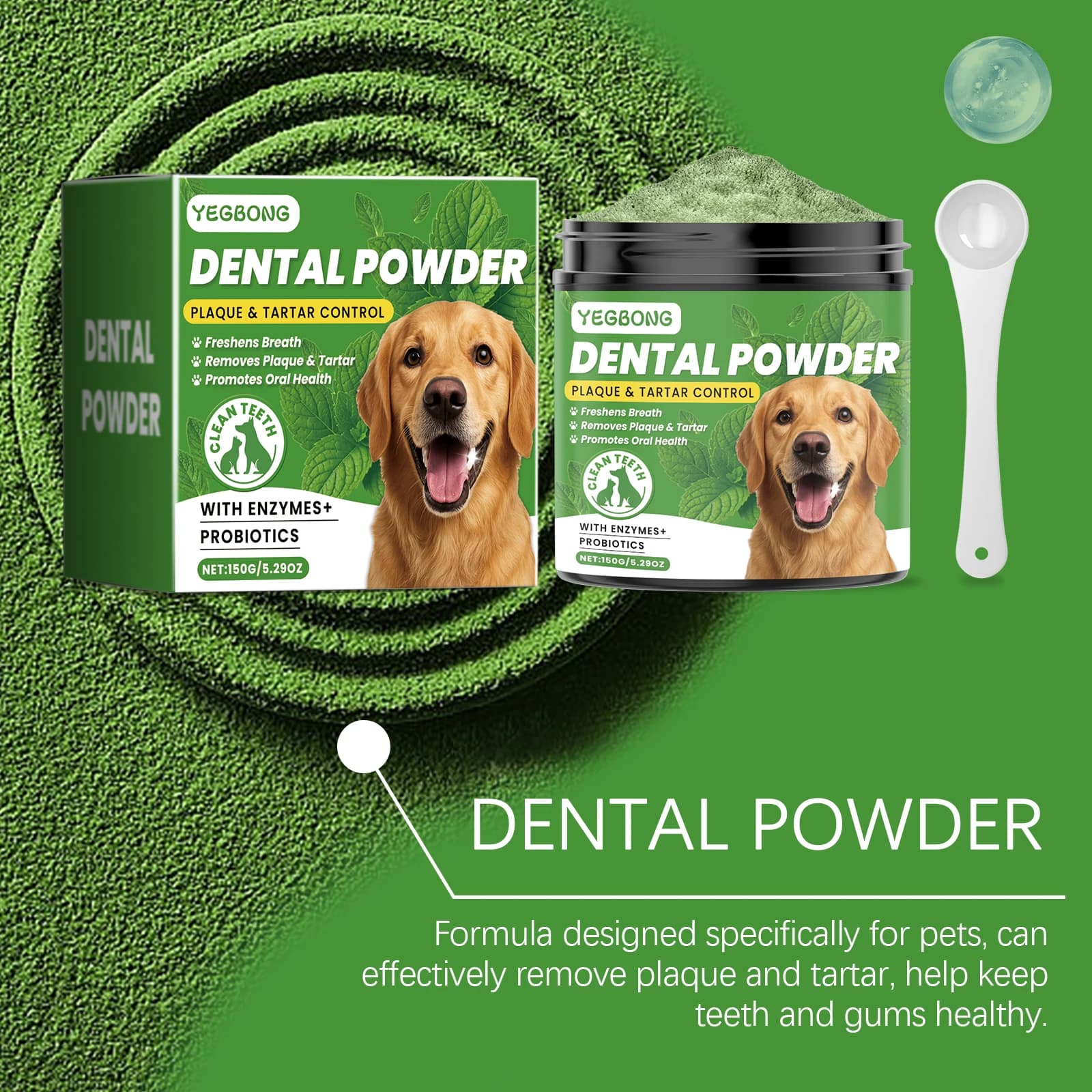 Dog Tooth Cleaning Powder