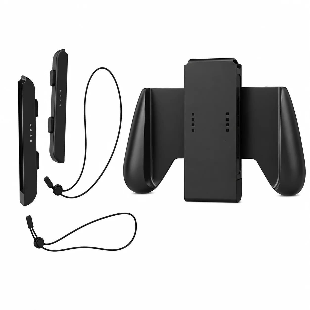 Game Controller Accessories Kit, Comfort Grip Handle Wrist Strap, Wireless Gaming Remote Grip Holder for Handheld Console