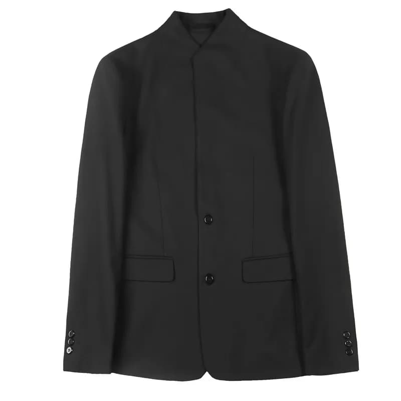 Men's Slim Fit Stand Collar Blazer