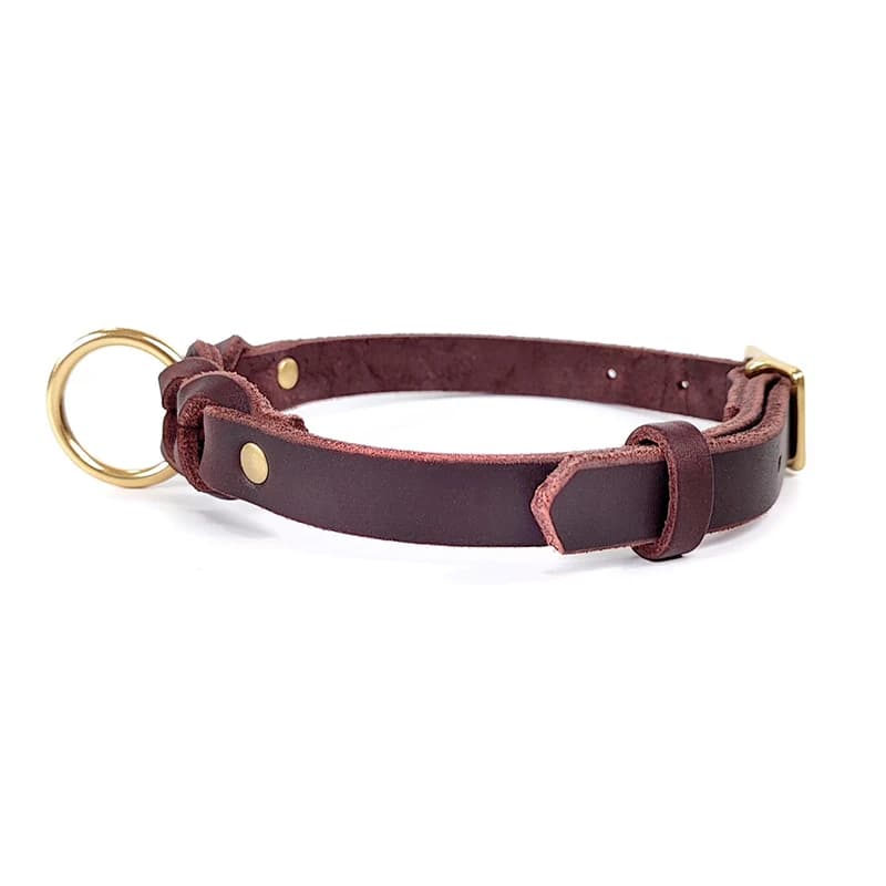 Genuine Leather Braided Dog Collar
