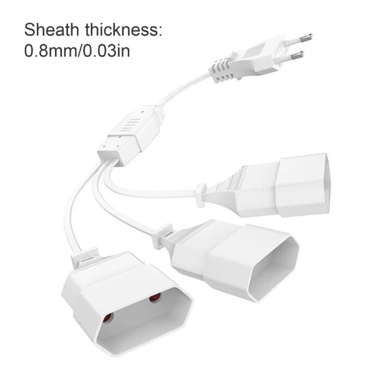 Strong European Electrical Extension Cord 3 Outlets Optimized for Multiple Tasking L8RA