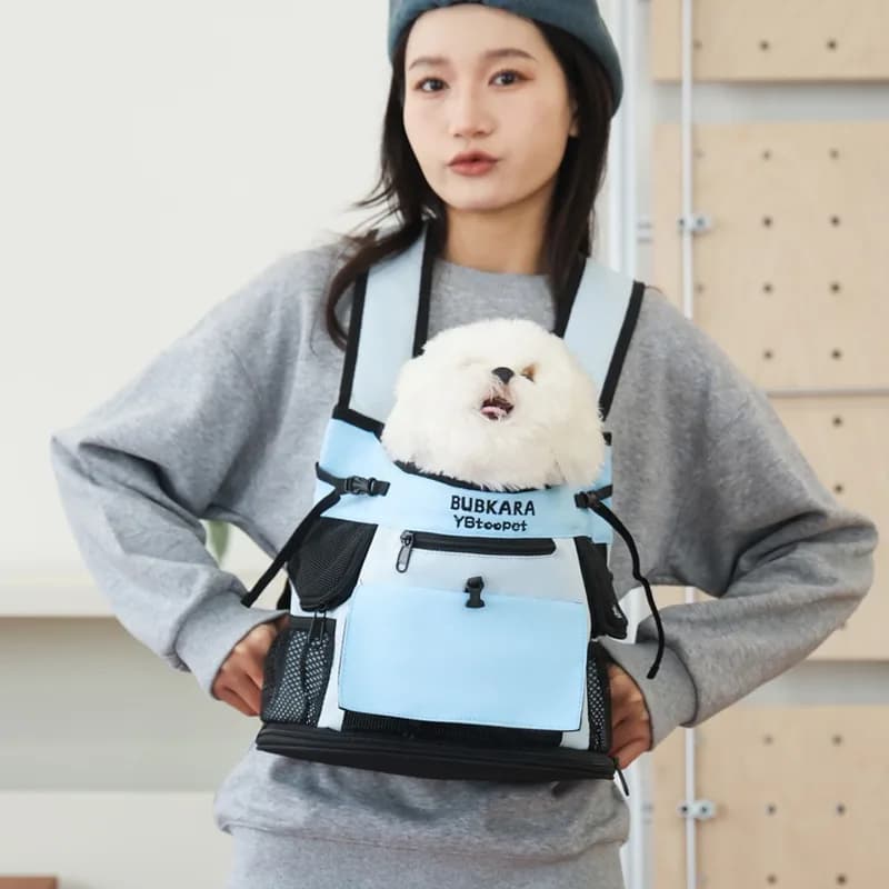 Pet Carrier Backpack with Front-Carry Ventilation