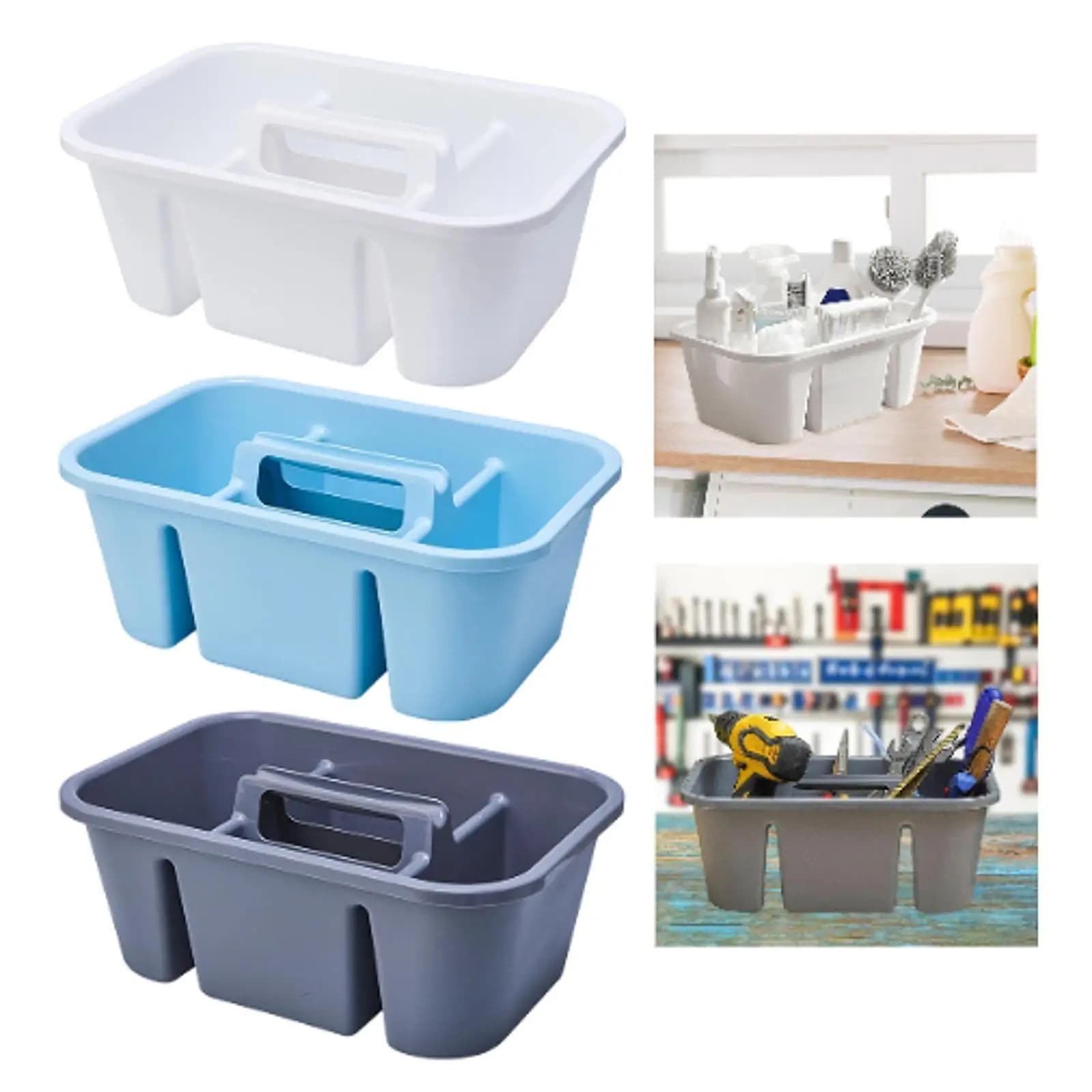 Cleaning Tool Organizer Home Use Multifunction Lightweight Easy to Carry & Store Sanitary Tool Holder Cleaning Cart Tools Holder