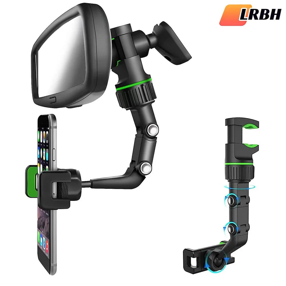 Rearview Mirror Phone Holder 360° Rotatable