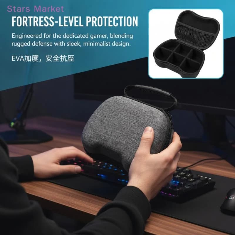 New Gaming Accessories Hard Storage Case Organizer Box Game Controller Pack Compatible With