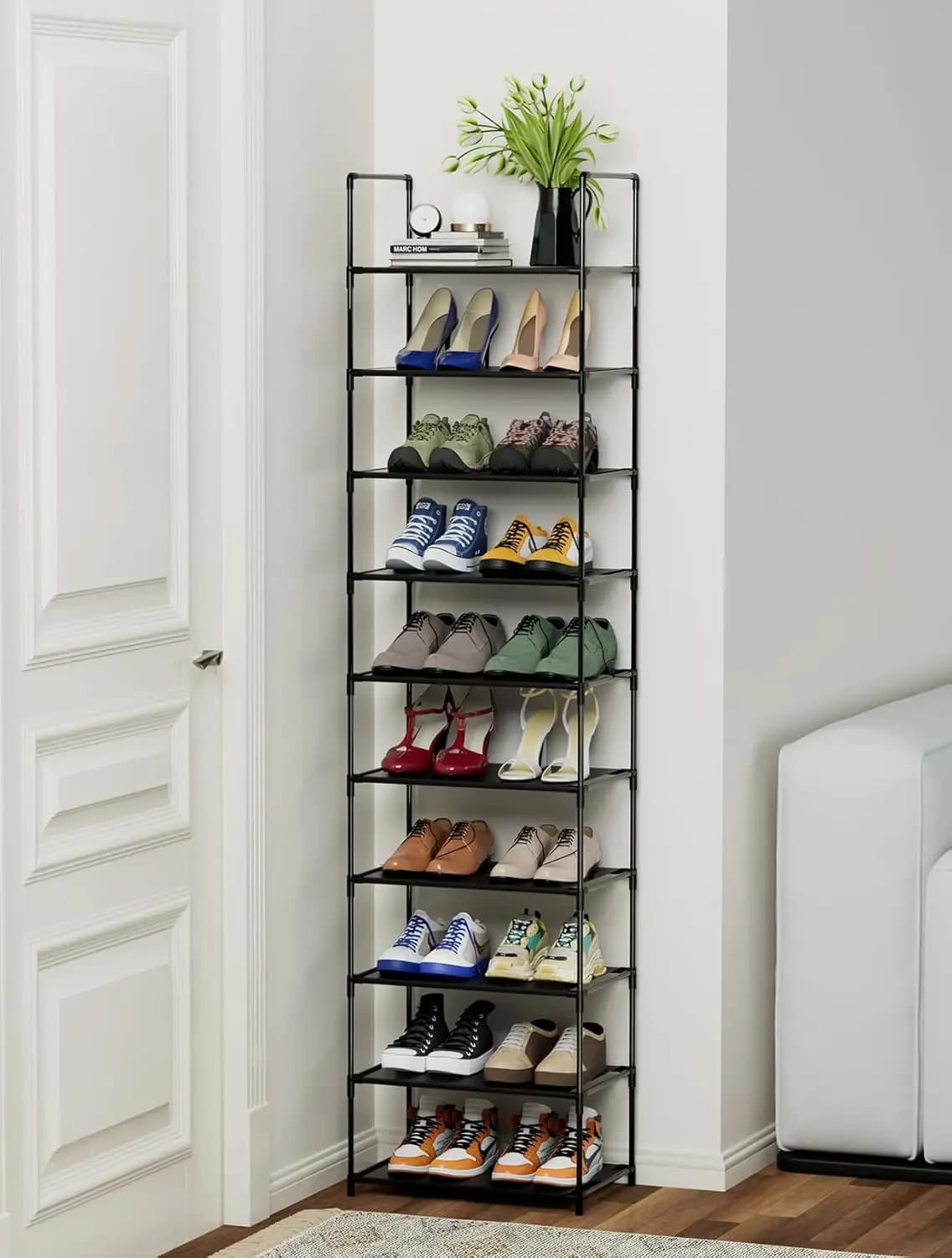 Heavy Duty Steel Shoe Rack 25 Pairs