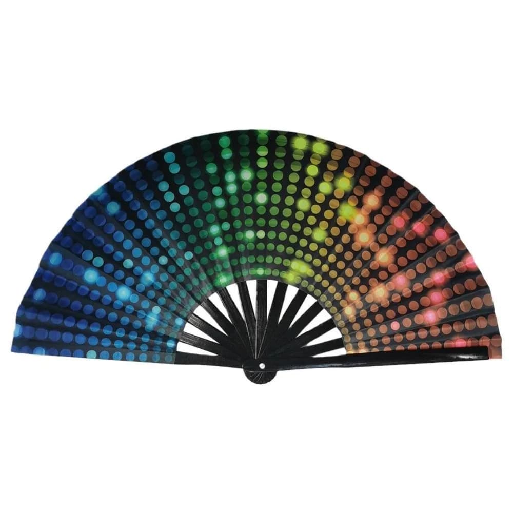 UV Fluorescent Folding Hand Fan
