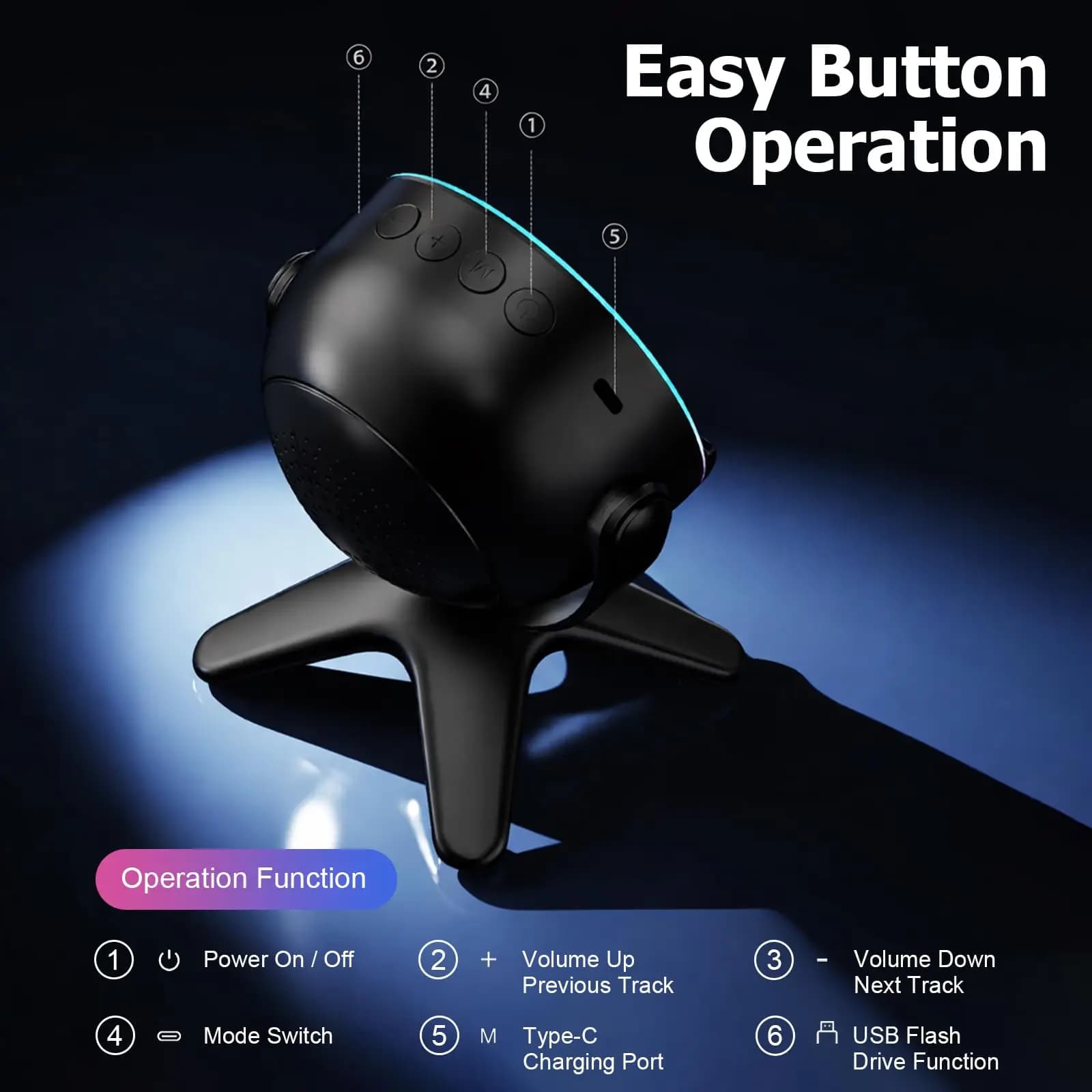 Wireless Inductive Bluetooth Speaker with Phone Stand