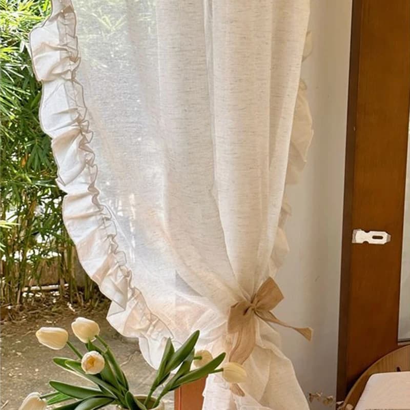 French Ruffled Sheer Curtains
