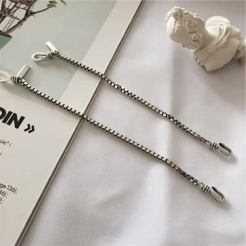 Sterling Silver Geometric Charm Bracelet