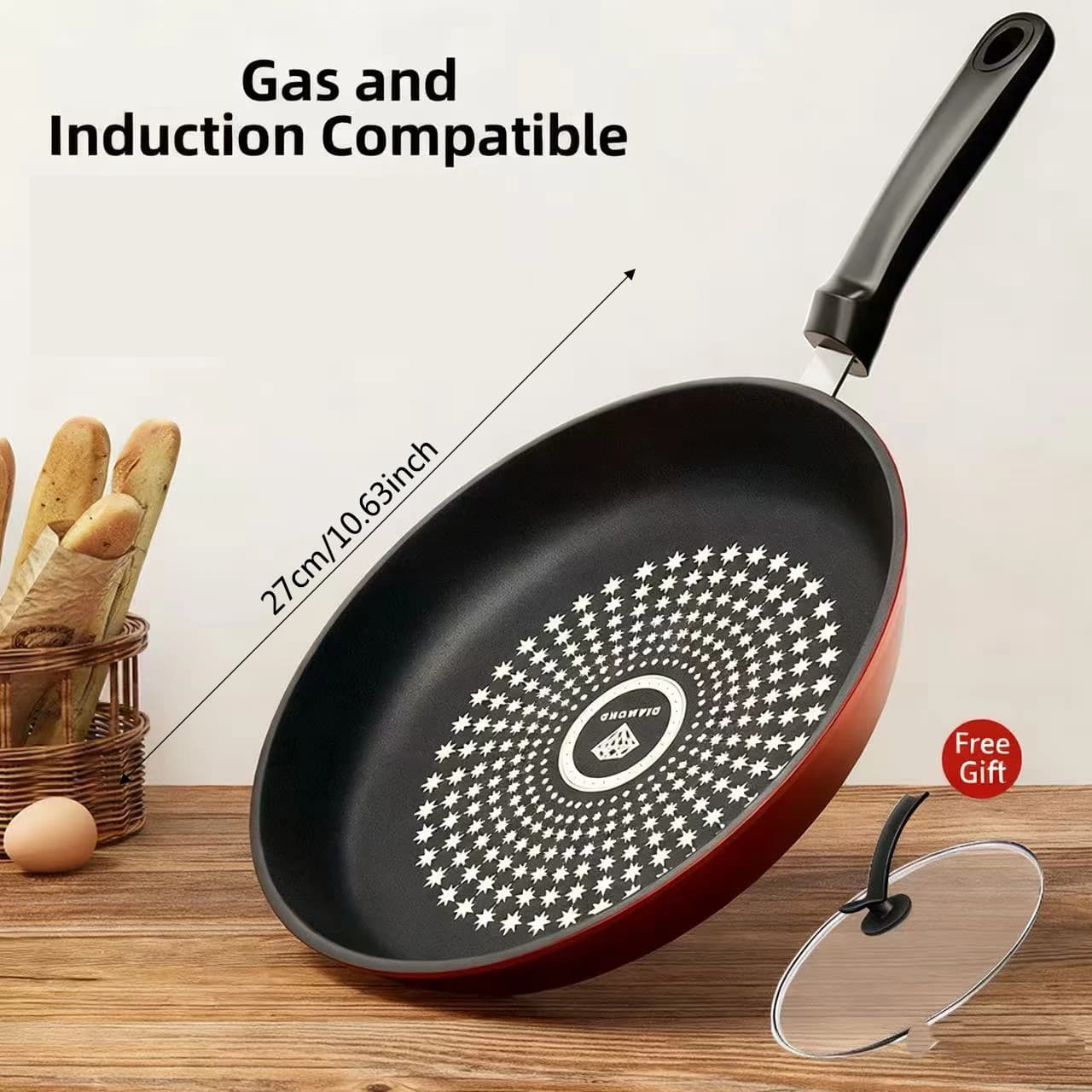 Non-Stick Frying Pan with Even Heat Distribution
