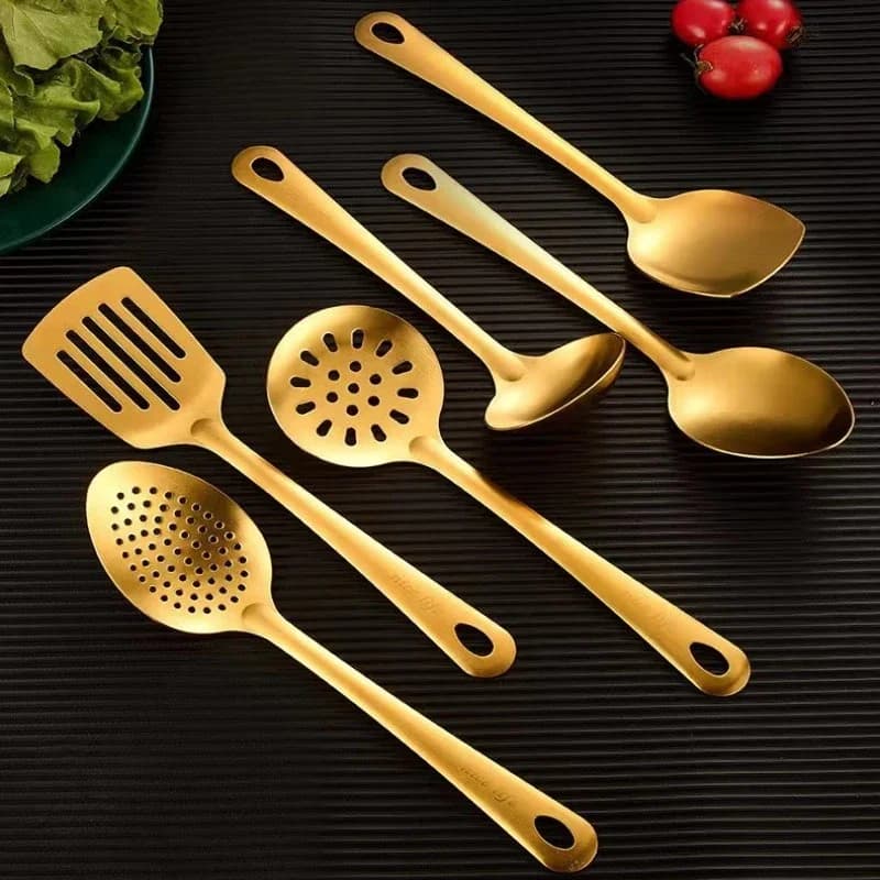 Stainless Steel Kitchen Utensil Set with Soup Spoon