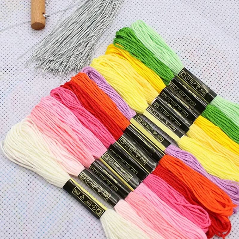 Cross Stitch Embroidery Floss 50-Color Set