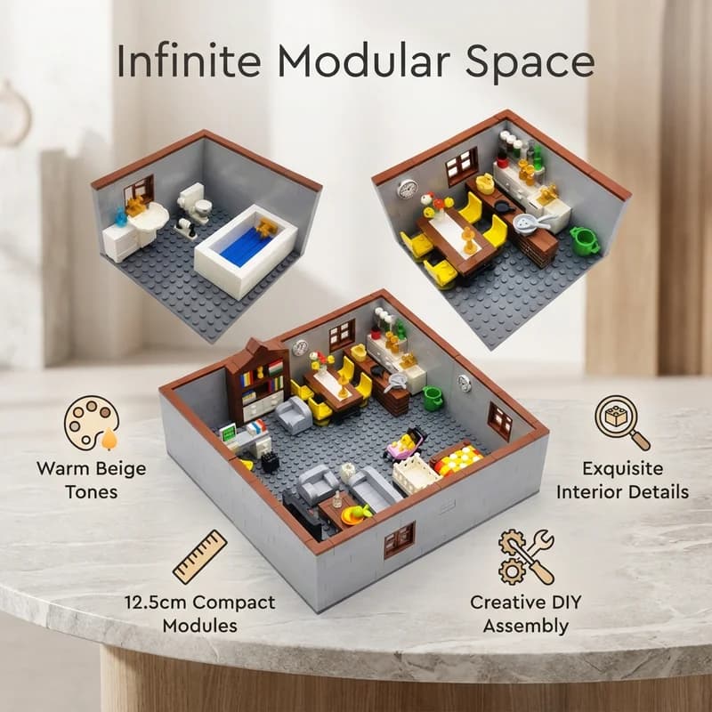 City House Building Blocks Set