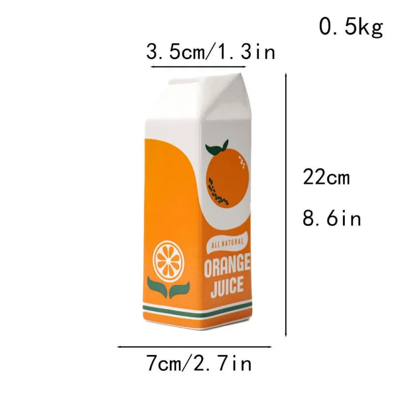 Ceramic Orange Fruit Vases
