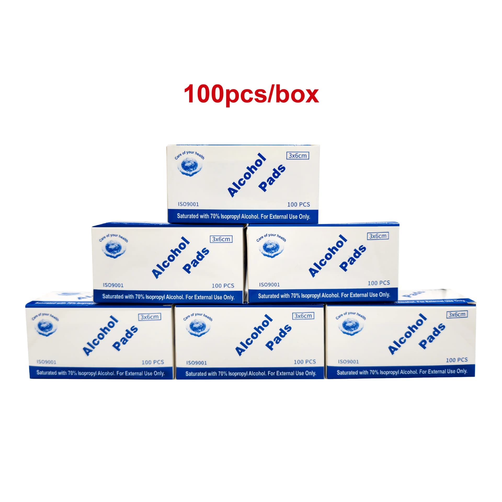 Isopropyl Alcohol Prep Pads 70% - 100 Count