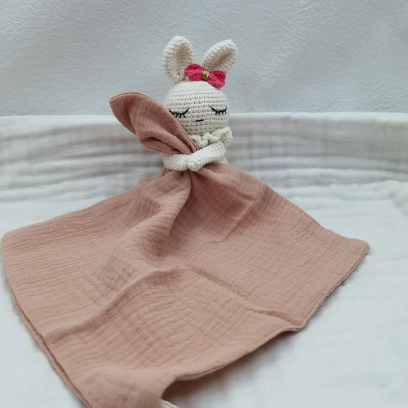 Baby Soother Appease Towel Bib Soft Bunny Bear Lion Sleeping Doll Teether Infants Comfort Sleeping Nursing Cuddling Doudou