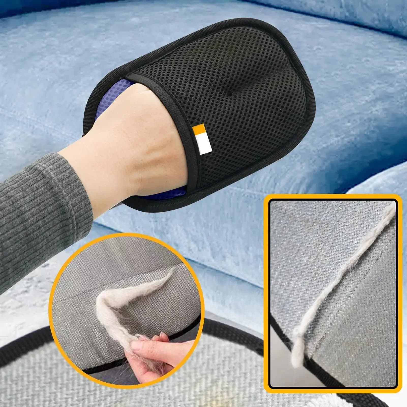 Pet Hair Cleaning Removal Gloves Pet Double-sided Grooming Glove Reusable Tool Sofa Carpets Cat Dog Hair Cleaning Tools 1~4pcs