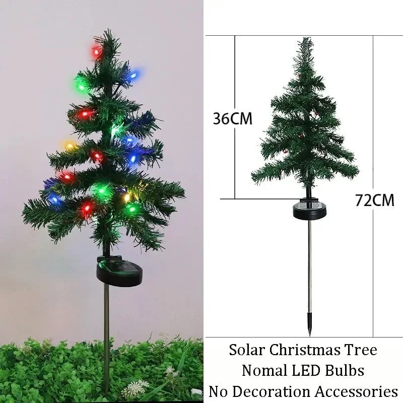 Solar LED Christmas Tree Stake Light