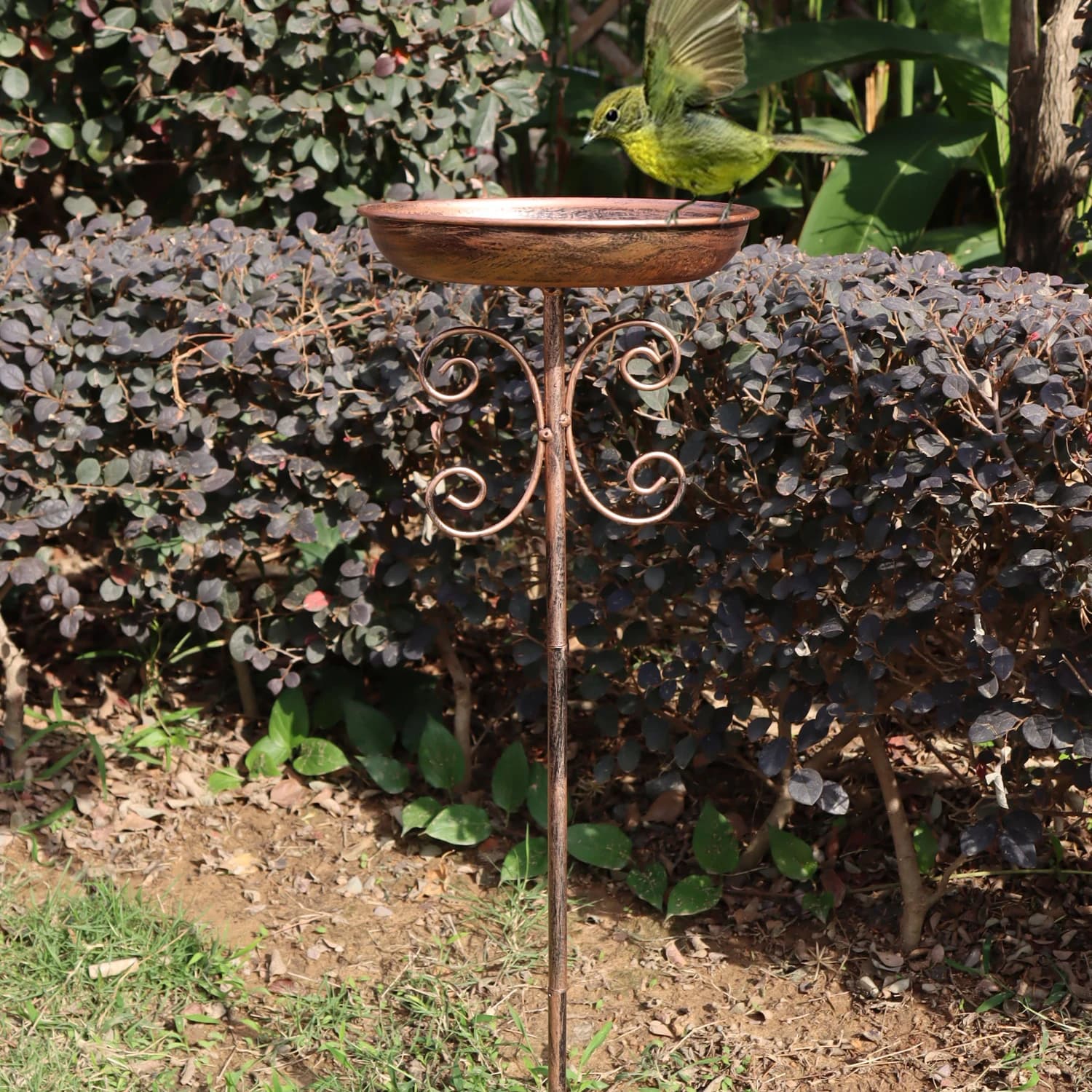 Copper Five-Legged Bird Waterer