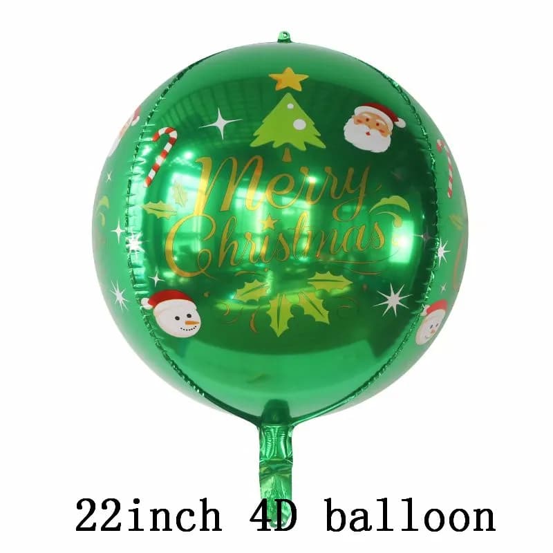 2025New Year's Party Decorations Merry Christmas Balloons Santa Claus Snowman Elk Globos DIY Christmas decorations