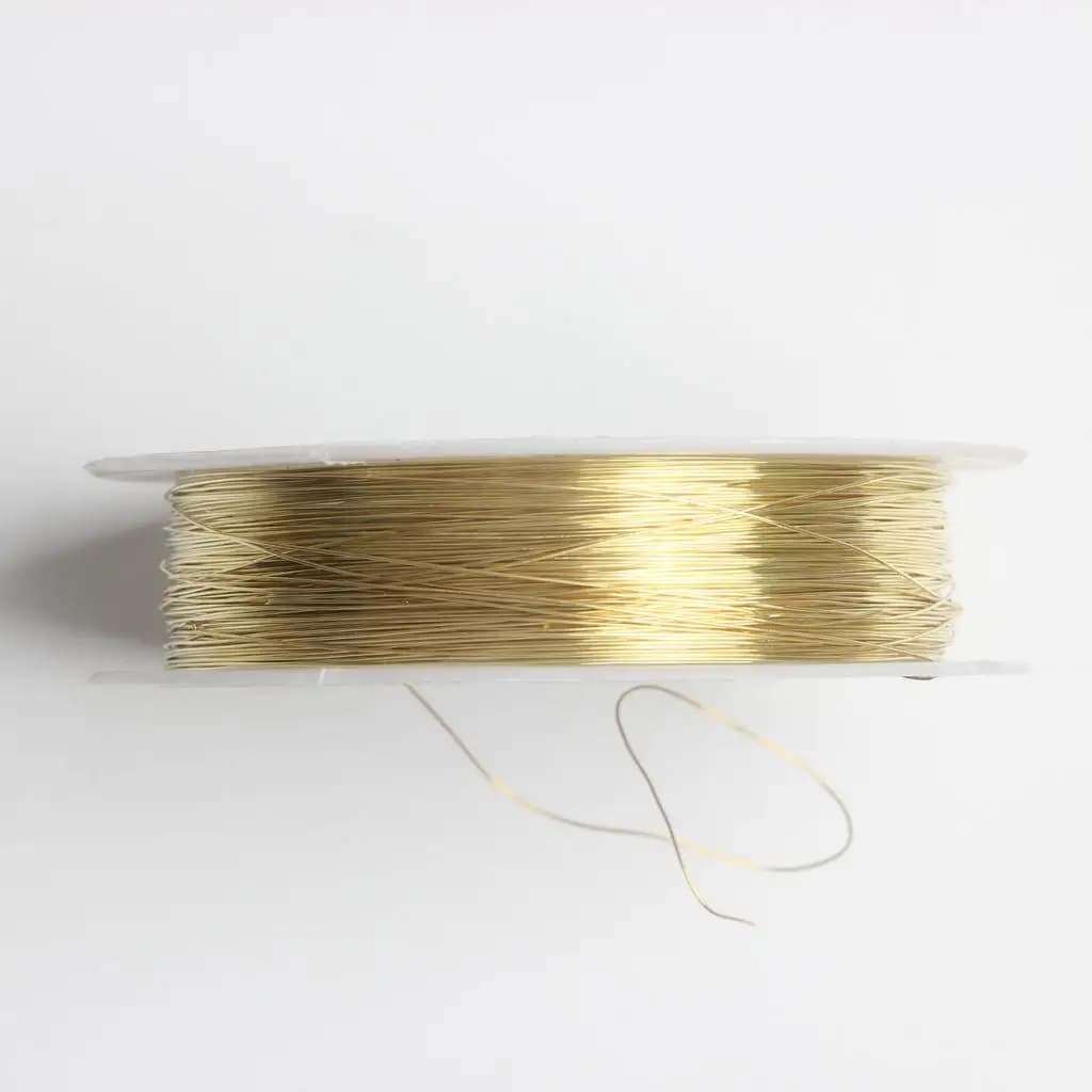 Gold-Tone Beading Wire 0.3mm