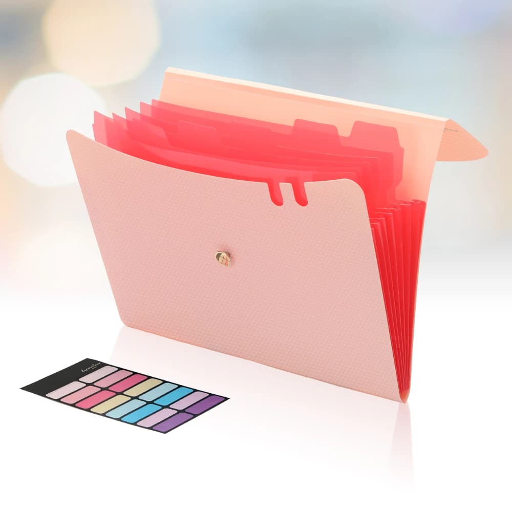 A4 Accordion File Folder with 7 Pockets