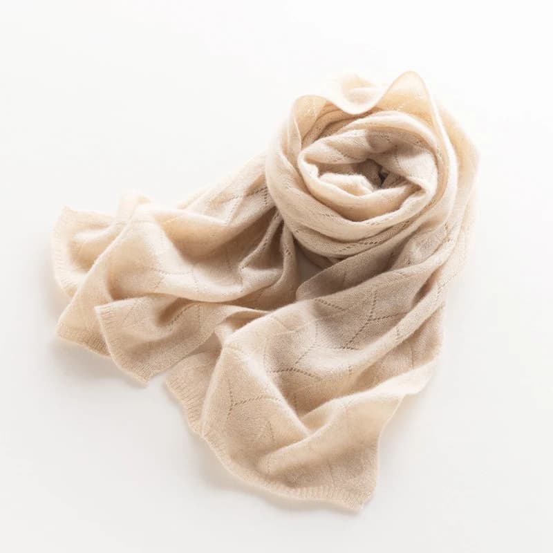 Women's Wool Knit Hollow Out Winter Shawl