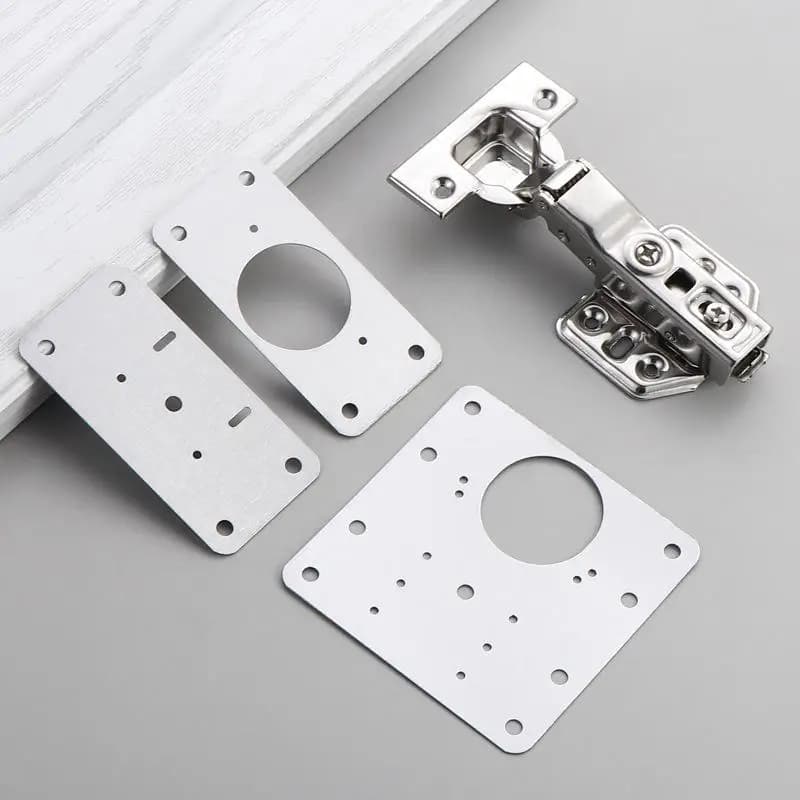 Stainless Steel Hinge Repair Bracket Kit 4-Piece