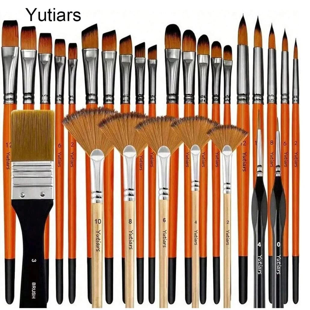 Acrylic Paint Brush Set, 28/32 Piece