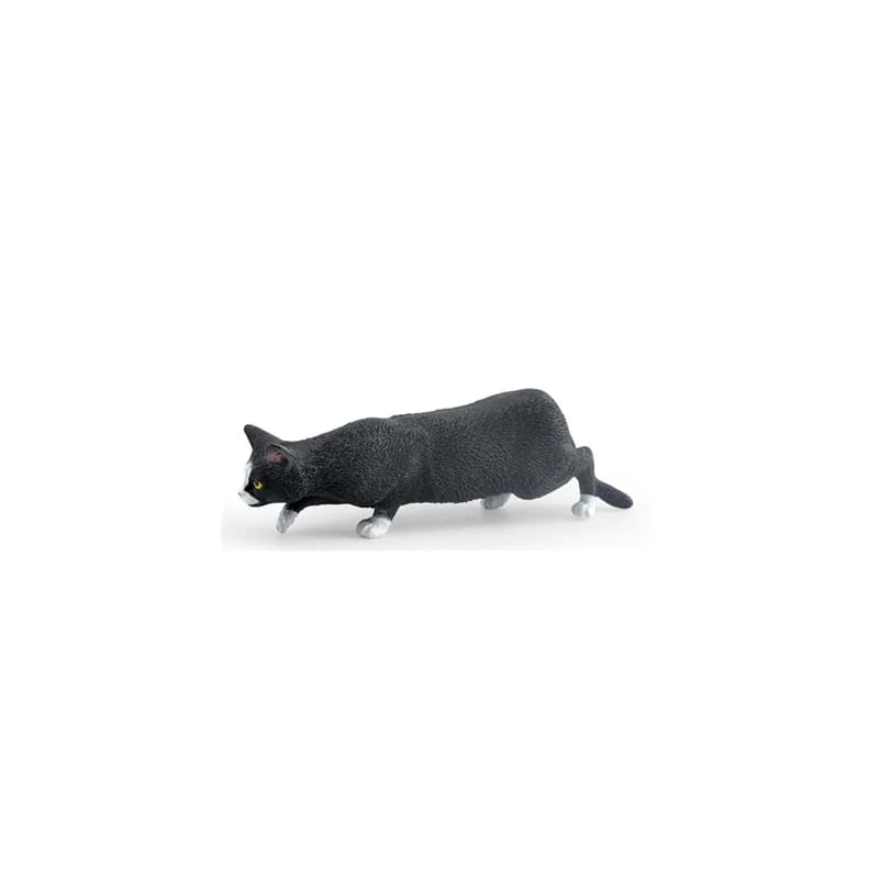 Simulation pet cat animal model Three Felinae cat black rural cat decoration ornament