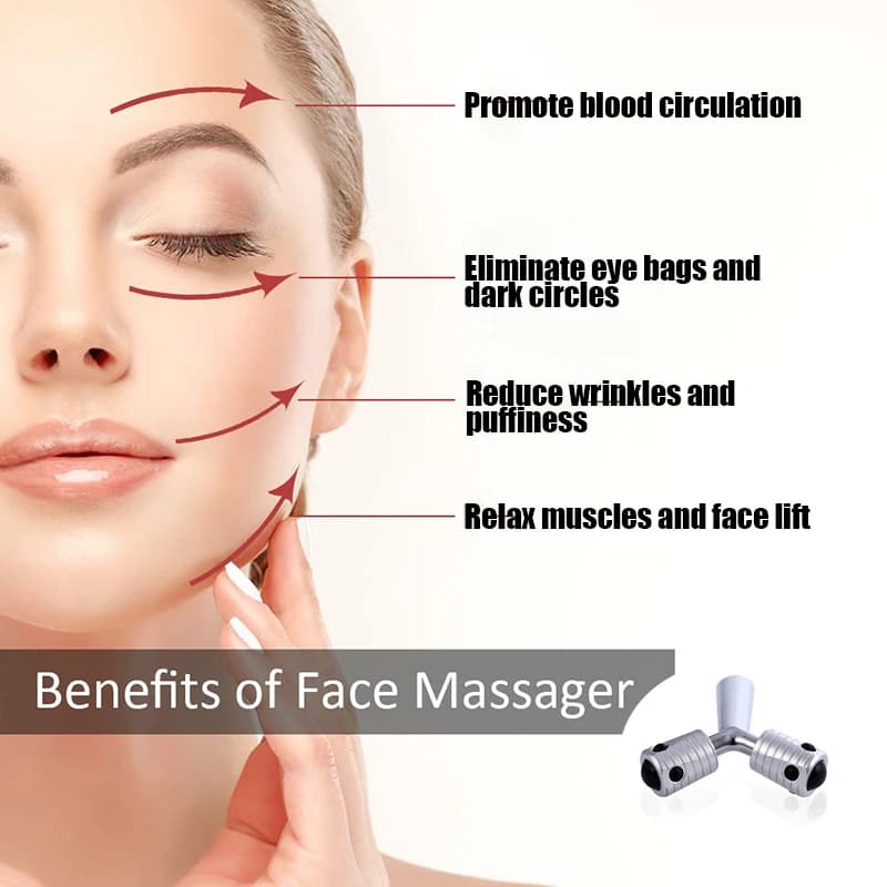 Face Sculpting Massage Roller Y Shaped Skin Lifting Tool Eliminate Wrinkle Tightening Facial Skin Anti Aging Beauty Device