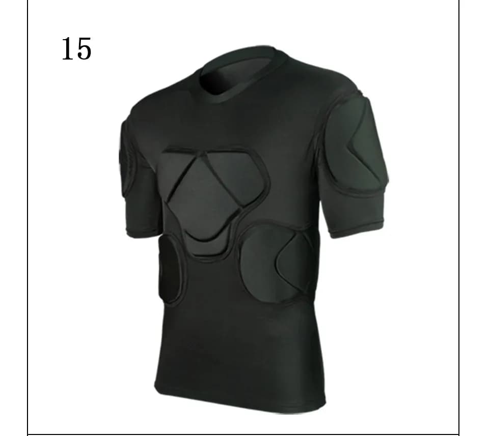 New Sports Safety Protection Thickened Gear Soccer Goalkeeper Jersey T-Shirt Outdoor Elbow Football Jerseys Vest Padded Protecto
